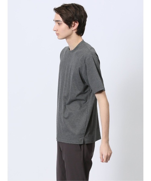 m.f.editorial(エムエフエディトリアル)の「【ストレッチ レーヨン混】m.f.エディトリアル メンズ スロープネック 半袖 Tシャツ(Tシャツ/カットソー・メンズ・ネイビー/ホワイト/グレー/ブラック・LARGE/MEDIUM/X-LARGE)」の17枚目の写真