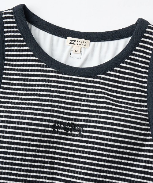 BILLABONG(ビラボン)の「BILLABONG レディース BABY FIT RIB BRA CUP TANK タンクトップ 【2025年夏モデル】/ビラボンカップ付きボーダーリブタンクトップ(タンクトップ・レディース・ブラウン系その他/ブラック/レッド・MEDIUM)」の13枚目の写真