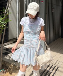 oddoneout | 【ODDONEOUT】FLOWER SHIRRING ONE PIECE(ワンピース)