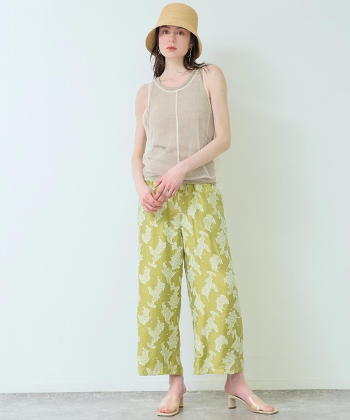 Settimissimo（セッティミッシモ）の「チュール レイヤード リブ タンクトップ（タンクトップ・レディース・ブラック/グレー/ベージュ・FREE）」の21枚目の写真