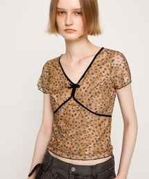 SLY(�X���C)��V/N VELOURS TAPE LACE TOPS ���C�l�b�N �x���A �e�[�v ���[�X �g�b�v�X �ĕ� ����(T�V���c/�J�b�g�\�[)