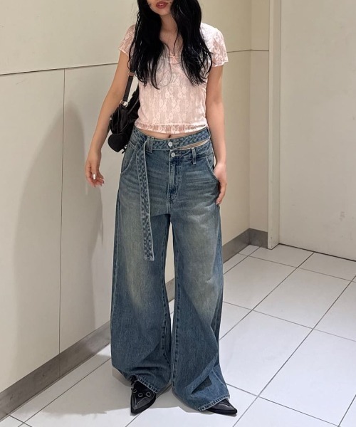 tシャツ V/N VELOURS TAPE LACE TOPS ヴイネック ベロア テープ レース トップス 夏服 半袖 レディース V/N VELOURS TAPE LACE TOPS ヴイネック ベロア テープ レース