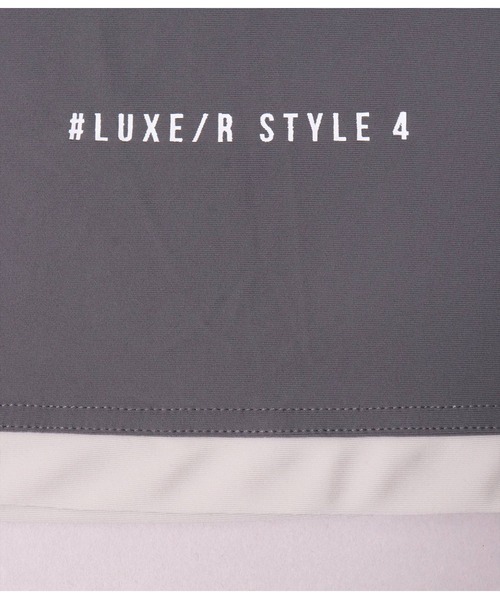 LUXE/R GOLF(ラグジュ ゴルフ)の「(RM)【LUXE/R GOLF】COOL & DRY ストレッチ スムース バイカラー モックネック Tシャツ(Tシャツ/カットソー・メンズ・ブラック×グレー・L/XL/M)」の11枚目の写真