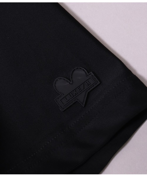 LUXE/R GOLF(ラグジュ ゴルフ)の「(RM)【LUXE/R GOLF】COOL & DRY ストレッチ スムース バイカラー モックネック Tシャツ(Tシャツ/カットソー・メンズ・ブラック×グレー・L/XL/M)」の8枚目の写真