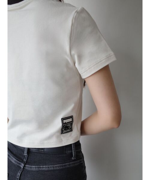 PUMA(プーマ)の「【PUMA×HELLO KITTY】GRAPHIC BABE TEE(Tシャツ/カットソー・レディース・ブルー/ブラック/ベージュ・FREE)」の16枚目の写真