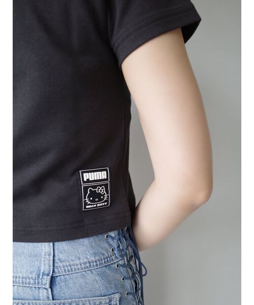 PUMA(プーマ)の「【PUMA×HELLO KITTY】GRAPHIC BABE TEE(Tシャツ/カットソー・レディース・ブルー/ブラック/ベージュ・FREE)」の22枚目の写真