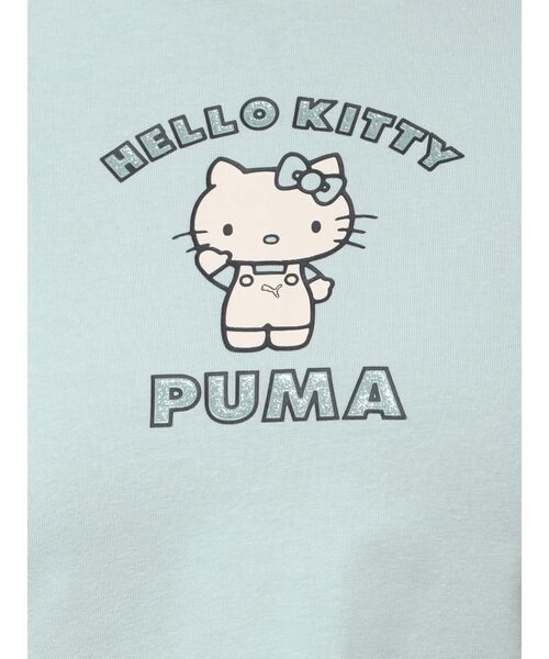 PUMA(プーマ)の「【PUMA×HELLO KITTY】GRAPHIC BABE TEE(Tシャツ/カットソー・レディース・ブルー/ブラック/ベージュ・FREE)」の4枚目の写真