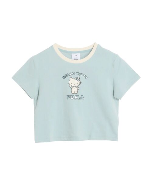 PUMA(プーマ)の「【PUMA×HELLO KITTY】GRAPHIC BABE TEE(Tシャツ/カットソー・レディース・ブルー/ブラック/ベージュ・FREE)」の7枚目の写真