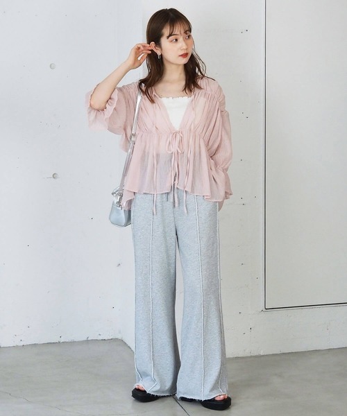 cen. リボンギャザーブラウス　myclozette 10-175664.jpg