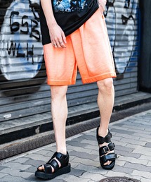 タッチエアロ　オレンジ黒グラフィック スウェットパンツ スウェットパンツ（オレンジ/橙色系・無地）ファッション通販