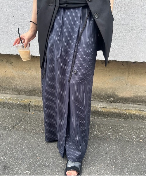 スカート AMERI MEDI WRAP LIKE WIDE WAIST SKIRT MEDI WRAP LIKE WIDE WAIST SKIRT（スカート）｜Ameri（アメリ