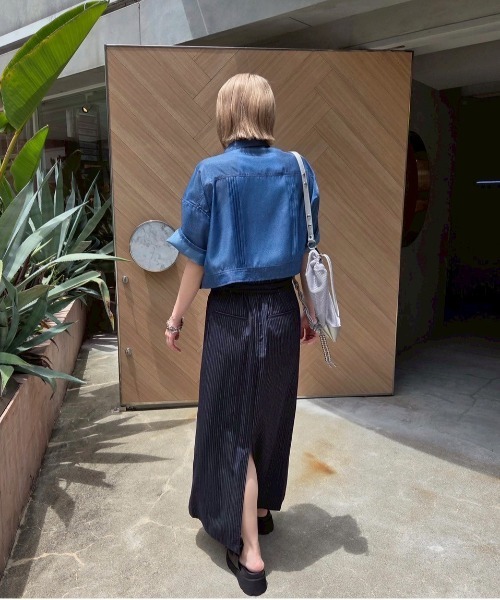 セール】MEDI WRAP LIKE WIDE WAIST SKIRT（スカート）｜Ameri（アメリ