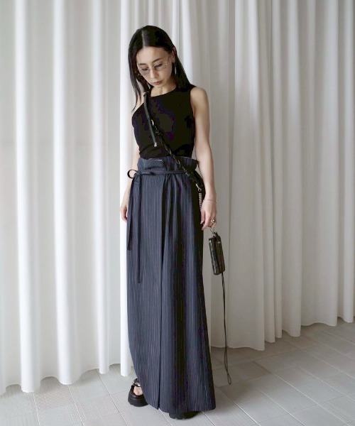 スカート AMERI MEDI WRAP LIKE WIDE WAIST SKIRT MEDI WRAP LIKE WIDE WAIST SKIRT（スカート）｜Ameri（アメリ