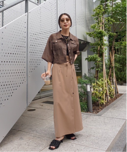 MEDI WRAP LIKE WIDE WAIST SKIRT（スカート）｜Ameri（アメリ