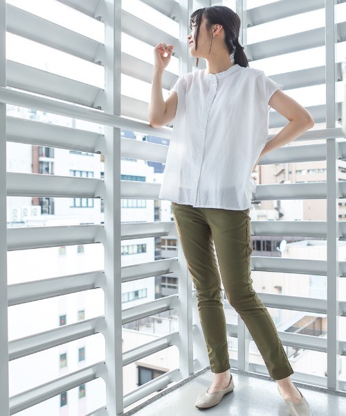 RCD（アールシーディー）の「楽ちん美脚360度ウエストゴムスキニーパンツ（その他パンツ・レディース・ネイビー/ベージュ/ブラック/ブルー/ワンウォッシュ/カーキ・M/L/LL/4L/3L）」の22枚目の写真