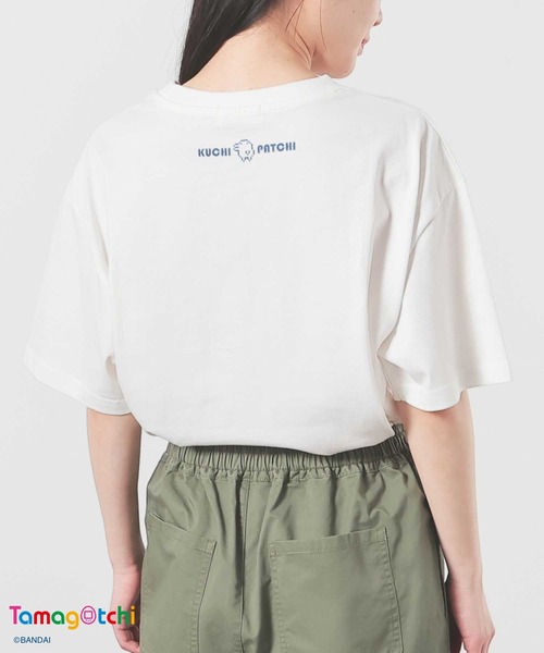 Honeys（ハニーズ）の「たまごっち／ゆるＴシャツ（Tシャツ/カットソー・レディース・オートミール/オレンジ/スミクロ/ミント/ピンク/ホワイト・L/M/S）」の8枚目の写真