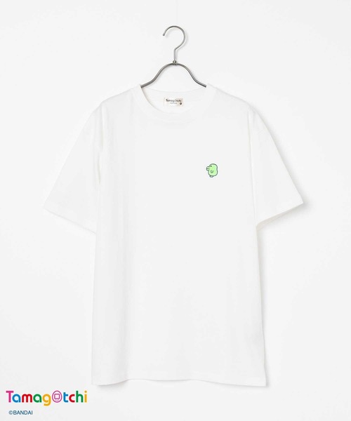 Honeys（ハニーズ）の「たまごっち／ゆるＴシャツ（Tシャツ/カットソー・レディース・オートミール/オレンジ/スミクロ/ミント/ピンク/ホワイト・L/M/S）」の9枚目の写真