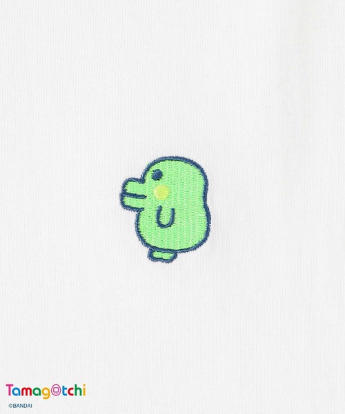 Honeys（ハニーズ）の「たまごっち／ゆるＴシャツ（Tシャツ/カットソー・レディース・オートミール/オレンジ/スミクロ/ミント/ピンク/ホワイト・L/M/S）」の11枚目の写真