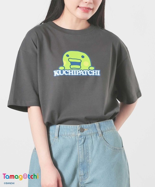 Honeys（ハニーズ）の「たまごっち／ゆるＴシャツ（Tシャツ/カットソー・レディース・オートミール/オレンジ/スミクロ/ミント/ピンク/ホワイト・L/M/S）」の13枚目の写真