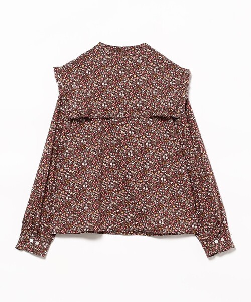 BEAMS BOY（ビームスボーイ）の「【1/15再値下げ】リバティ デタッチ フリルカラー シャツ（シャツ/ブラウス・レディース・ブラウン/ブルー・ONE SIZE）」の19枚目の写真