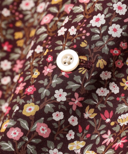 BEAMS BOY（ビームスボーイ）の「【1/15再値下げ】リバティ デタッチ フリルカラー シャツ（シャツ/ブラウス・レディース・ブラウン/ブルー・ONE SIZE）」の20枚目の写真