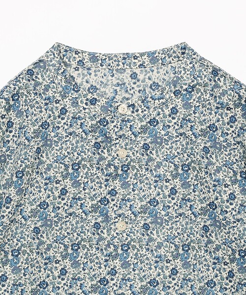 BEAMS BOY（ビームスボーイ）の「【1/15再値下げ】リバティ デタッチ フリルカラー シャツ（シャツ/ブラウス・レディース・ブラウン/ブルー・ONE SIZE）」の10枚目の写真