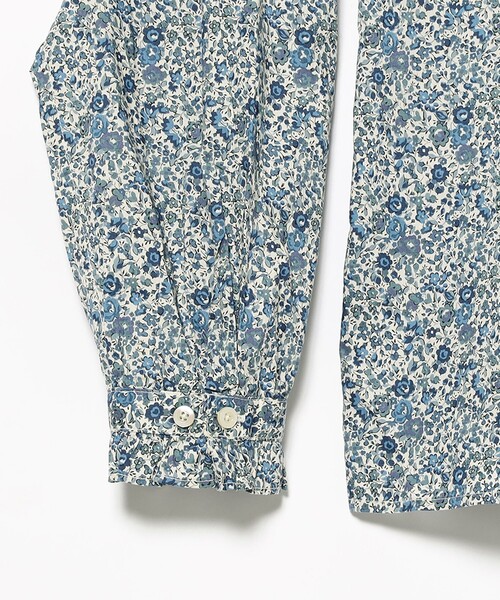 BEAMS BOY（ビームスボーイ）の「【1/15再値下げ】リバティ デタッチ フリルカラー シャツ（シャツ/ブラウス・レディース・ブラウン/ブルー・ONE SIZE）」の11枚目の写真