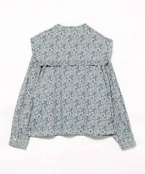 BEAMS BOY（ビームスボーイ）の「【1/15再値下げ】リバティ デタッチ フリルカラー シャツ（シャツ/ブラウス・レディース・ブラウン/ブルー・ONE SIZE）」の12枚目の写真