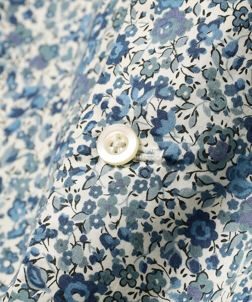 BEAMS BOY（ビームスボーイ）の「【1/15再値下げ】リバティ デタッチ フリルカラー シャツ（シャツ/ブラウス・レディース・ブラウン/ブルー・ONE SIZE）」の13枚目の写真