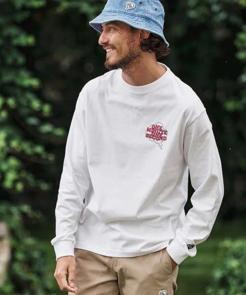 1minute 1second(ワンミニットワンセカンド)の「mlt5296-long sleeve t-shirt with speech bubble ロングスリーブTシャツ(Tシャツ/カットソー・メンズ・ホワイト×ブラック/ブラック×ホワイト/ホワイト×ピンク・S/M/L/XL)」の5枚目の写真