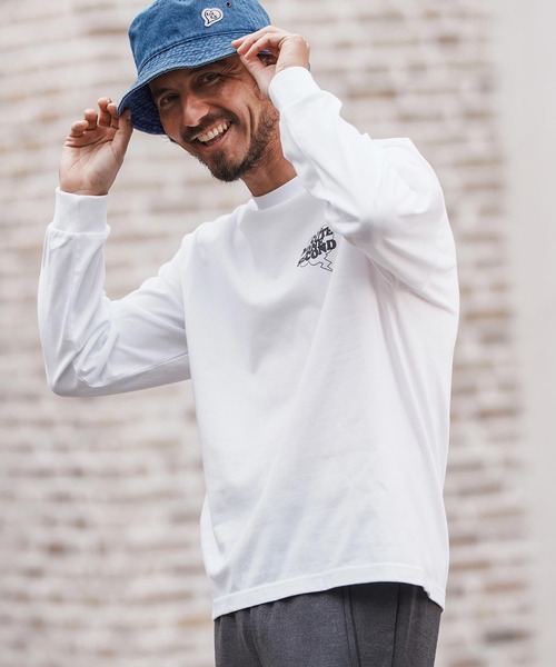 1minute 1second(ワンミニットワンセカンド)の「mlt5296-long sleeve t-shirt with speech bubble ロングスリーブTシャツ(Tシャツ/カットソー・メンズ・ホワイト×ブラック/ブラック×ホワイト/ホワイト×ピンク・S/M/L/XL)」の10枚目の写真