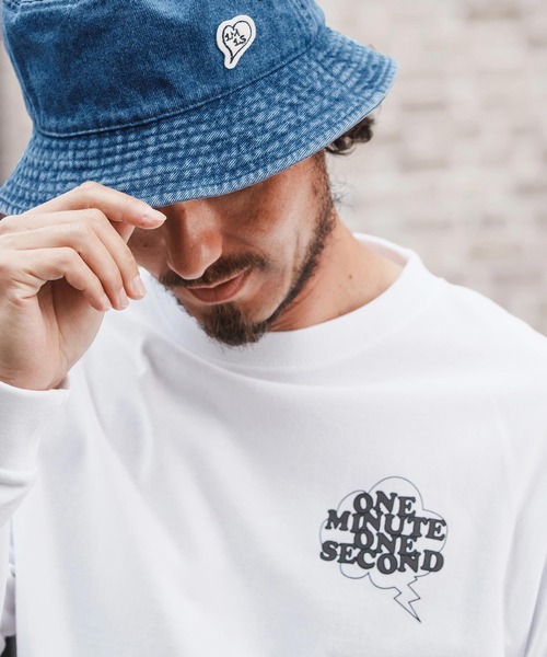 1minute 1second(ワンミニットワンセカンド)の「mlt5296-long sleeve t-shirt with speech bubble ロングスリーブTシャツ(Tシャツ/カットソー・メンズ・ホワイト×ブラック/ブラック×ホワイト/ホワイト×ピンク・S/M/L/XL)」の11枚目の写真