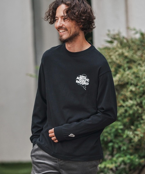 1minute 1second(ワンミニットワンセカンド)の「mlt5296-long sleeve t-shirt with speech bubble ロングスリーブTシャツ(Tシャツ/カットソー・メンズ・ホワイト×ブラック/ブラック×ホワイト/ホワイト×ピンク・S/M/L/XL)」の14枚目の写真