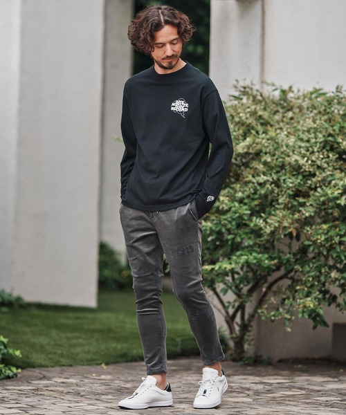 1minute 1second(ワンミニットワンセカンド)の「mlt5296-long sleeve t-shirt with speech bubble ロングスリーブTシャツ(Tシャツ/カットソー・メンズ・ホワイト×ブラック/ブラック×ホワイト/ホワイト×ピンク・S/M/L/XL)」の18枚目の写真