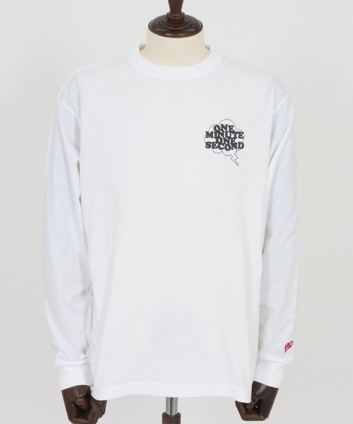 1minute 1second(ワンミニットワンセカンド)の「mlt5296-long sleeve t-shirt with speech bubble ロングスリーブTシャツ(Tシャツ/カットソー・メンズ・ホワイト×ブラック/ブラック×ホワイト/ホワイト×ピンク・S/M/L/XL)」の19枚目の写真