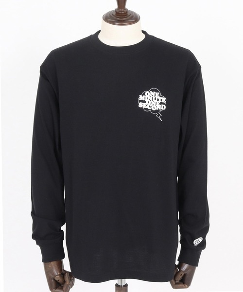 1minute 1second(ワンミニットワンセカンド)の「mlt5296-long sleeve t-shirt with speech bubble ロングスリーブTシャツ(Tシャツ/カットソー・メンズ・ホワイト×ブラック/ブラック×ホワイト/ホワイト×ピンク・S/M/L/XL)」の21枚目の写真