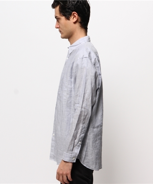MARKAWARE ストライプ長袖シャツ markaware(マーカウェア)の「MARKAWARE ストライプ柄リネン