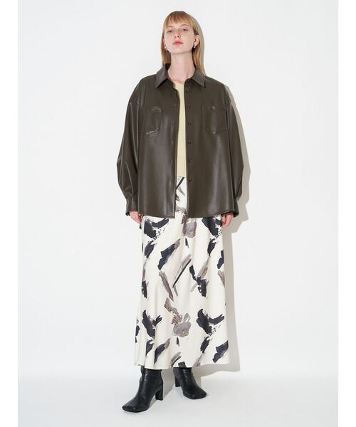 ELENDEEK（エレンディーク）の「オーレグリントナロースカート（スカート・レディース・ボルドー/ブラウン/アイボリー・01/02）」の13枚目の写真