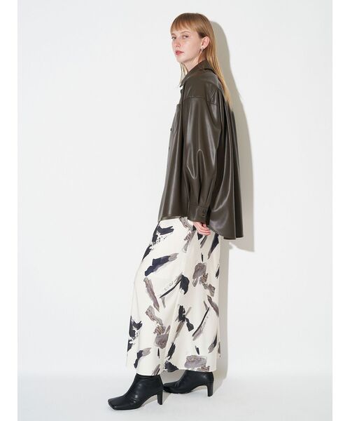 ELENDEEK（エレンディーク）の「オーレグリントナロースカート（スカート・レディース・ボルドー/ブラウン/アイボリー・01/02）」の14枚目の写真