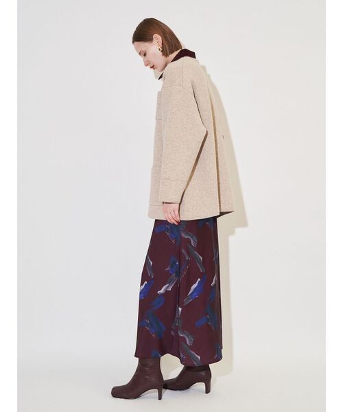 ELENDEEK（エレンディーク）の「オーレグリントナロースカート（スカート・レディース・ボルドー/ブラウン/アイボリー・01/02）」の16枚目の写真