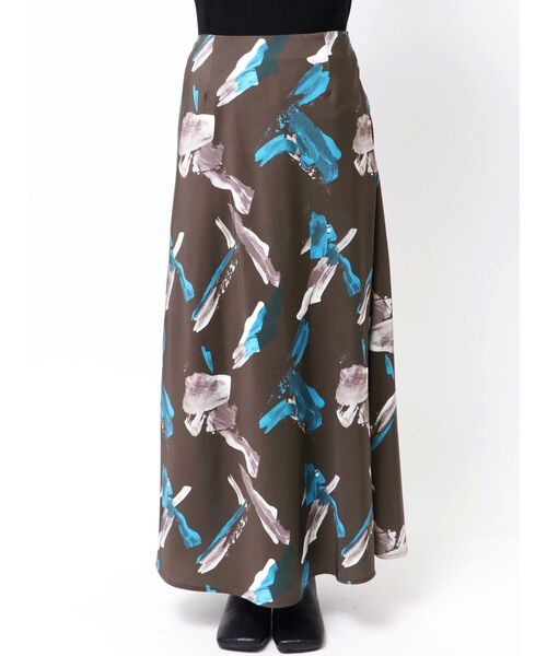 ELENDEEK（エレンディーク）の「オーレグリントナロースカート（スカート・レディース・ボルドー/ブラウン/アイボリー・01/02）」の21枚目の写真