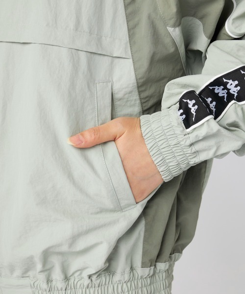 Kappa（カッパ）の「ナイロンジャケット（ナイロンジャケット・レディース・グレー/ブラック・LARGE/MEDIUM/SMALL）」の14枚目の写真