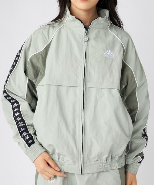 Kappa（カッパ）の「ナイロンジャケット（ナイロンジャケット・レディース・グレー/ブラック・LARGE/MEDIUM/SMALL）」の10枚目の写真