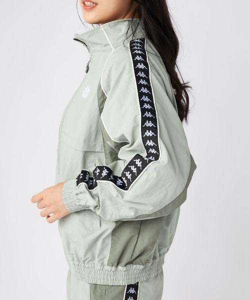 Kappa（カッパ）の「ナイロンジャケット（ナイロンジャケット・レディース・グレー/ブラック・LARGE/MEDIUM/SMALL）」の11枚目の写真