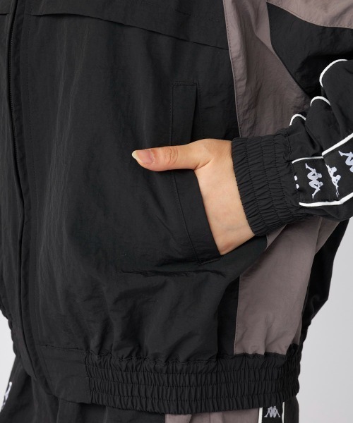 Kappa（カッパ）の「ナイロンジャケット（ナイロンジャケット・レディース・グレー/ブラック・LARGE/MEDIUM/SMALL）」の7枚目の写真