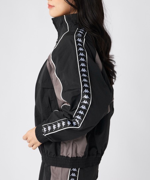 Kappa（カッパ）の「ナイロンジャケット（ナイロンジャケット・レディース・グレー/ブラック・LARGE/MEDIUM/SMALL）」の4枚目の写真