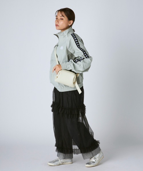 Kappa（カッパ）の「ナイロンジャケット（ナイロンジャケット・レディース・グレー/ブラック・LARGE/MEDIUM/SMALL）」の21枚目の写真