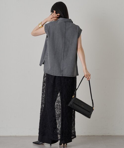 LOUNGEDRESS（ラウンジドレス）の「シアーレースキャミワンピース