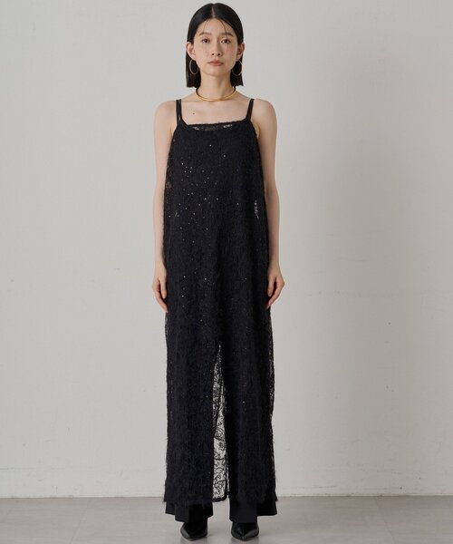 LOUNGEDRESS（ラウンジドレス）の「シアーレースキャミワンピース