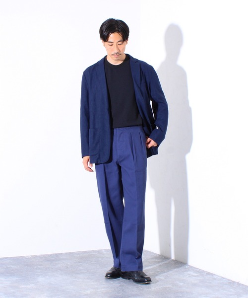 GLOSTER（グロスター）の「【WEB限定】ツータックフレンチチノ（チノパンツ・メンズ・ネイビー/ベージュ・マルチサイズ）」の18枚目の写真